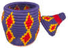 Handwoven Berber Baskets with Bright Colors - HD289