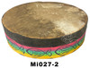 12 1/2" Moroccan Bendir Wooden Frame Drums - Mi027