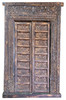 Large Vintage Hand Carved Wooden Door - CWD047