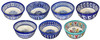 6 Inch Wide Multi-Color Hand Painted Ceramic Bowls - CER-B024