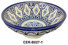 10 Inch Wide Multi-Color Hand Painted Ceramic Bowls - CER-B027