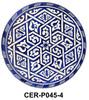 9 Inch Wide Hand Painted Multi-Color Ceramic Plates - CER-P045