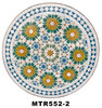 24 Inch Intricately Designed Round Tile Table Top - MTR552