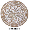 24 Inch Intricately Designed Round Tile Table Top - MTR552