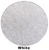 32 Inch Solid Color Intricately Designed Tile Table Top - MTR389