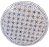 39 Inch Round Moroccan Mosaic Tile Table Top - MTR572