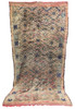 Long Vintage Multi-Color Moroccan Berber Rug - R047