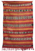 Authentic Red Multi-Color Moroccan Kilim Rug - R0224