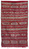 Red Moroccan Kilim Rug with Silver Sequin - R0241