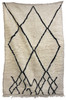 Small Cream Color Moroccan Rug  - R0183