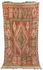 Red Multi-Color Vintage Moroccan Rug - R0296