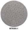 36 Inch Intricately Designed Round Tile Table Top - MTR585
