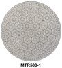39 Inch Round Moroccan Mosaic Tile Table Top - MTR588