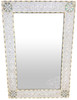Rectangular Shaped White Mother of Pearl Inlay Mirror - M-MOP060