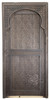 Dark Stained Hand Carved Wooden Door - CWD050