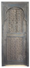 Dark Stained Hand Carved Wooden Door - CWD055