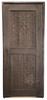 Dark Stained Hand Carved Wooden Door - CWD056