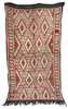 Red Multi-Color Vintage Rug with Tribal Designs - R0310