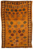 Orange Multi-Color Moroccan Handmade Tribal Area Rug - R0344