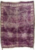 Moroccan Purple Vintage Hand Woven Rug - R0138