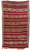 Red Multi-Color Kilim Rug with Tribal Designs - R0279