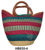 Colorful African Straw Handbags - HB035