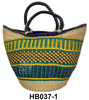 Multi-Color African Straw Handbags - HB037