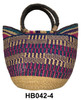 African Handwoven Straw Bags - HB042