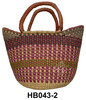 African Handwoven Straw Bags - HB043