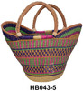 African Handwoven Straw Bags - HB043