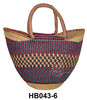 African Handwoven Straw Bags - HB043