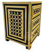 Small Yellow Moroccan Nightstand - MB-CA082
