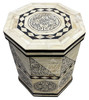 Black and White Camel Bone Side Table - MOP-ST150