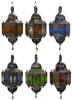 Multi-Color Hanging Glass Lanterns - LIG497