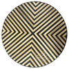 Large Round Beige and Black Coffee Table - CW-ST072