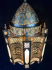 Handcrafted Brass Chandelier with White Glass Panels - CH359