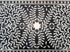 Handcrafted Rectangular Wood and Resin Table - MOP-ST170