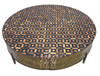 Large Round Metal and Wood Coffee Table - CW-ST077