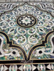 Elegant White Mother of Pearl Moroccan Square Accent Table - MOP-ST171