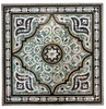 Elegant White Mother of Pearl Moroccan Square Accent Table - MOP-ST171