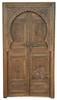 Stained Hand Carved Wooden Door - CWD069