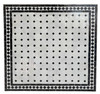 30 Inch Square Black and Off-White Tile Table Top - MT860