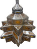 Large Amber Color Glass Lantern - LIG547 Large Amber Color Glass Lantern - LIG547