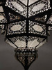 Large White Frosted Glass Lantern - LIG548 Large White Frosted Glass Lantern - LIG548