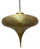 Teardrop Shaped Hanging Brass Lantern - LIG550