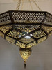 Multi-Tiered Brass Chandelier with Geometric Designs - CH369 Multi-Tiered Brass Chandelier with Geometric Designs - CH369