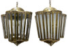 Moroccan Polygonal Brass and Glass Chandeliers - CH371 Moroccan Polygonal Brass and Glass Chandeliers - CH371