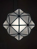 Moroccan Geometric Brass and Glass Lantern - LIG552