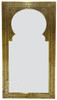 Tall Rectangular Shaped Brass Engraved Mirror - M-EM039