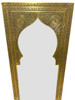 Tall Rectangular Shaped Brass Engraved Mirror - M-EM041